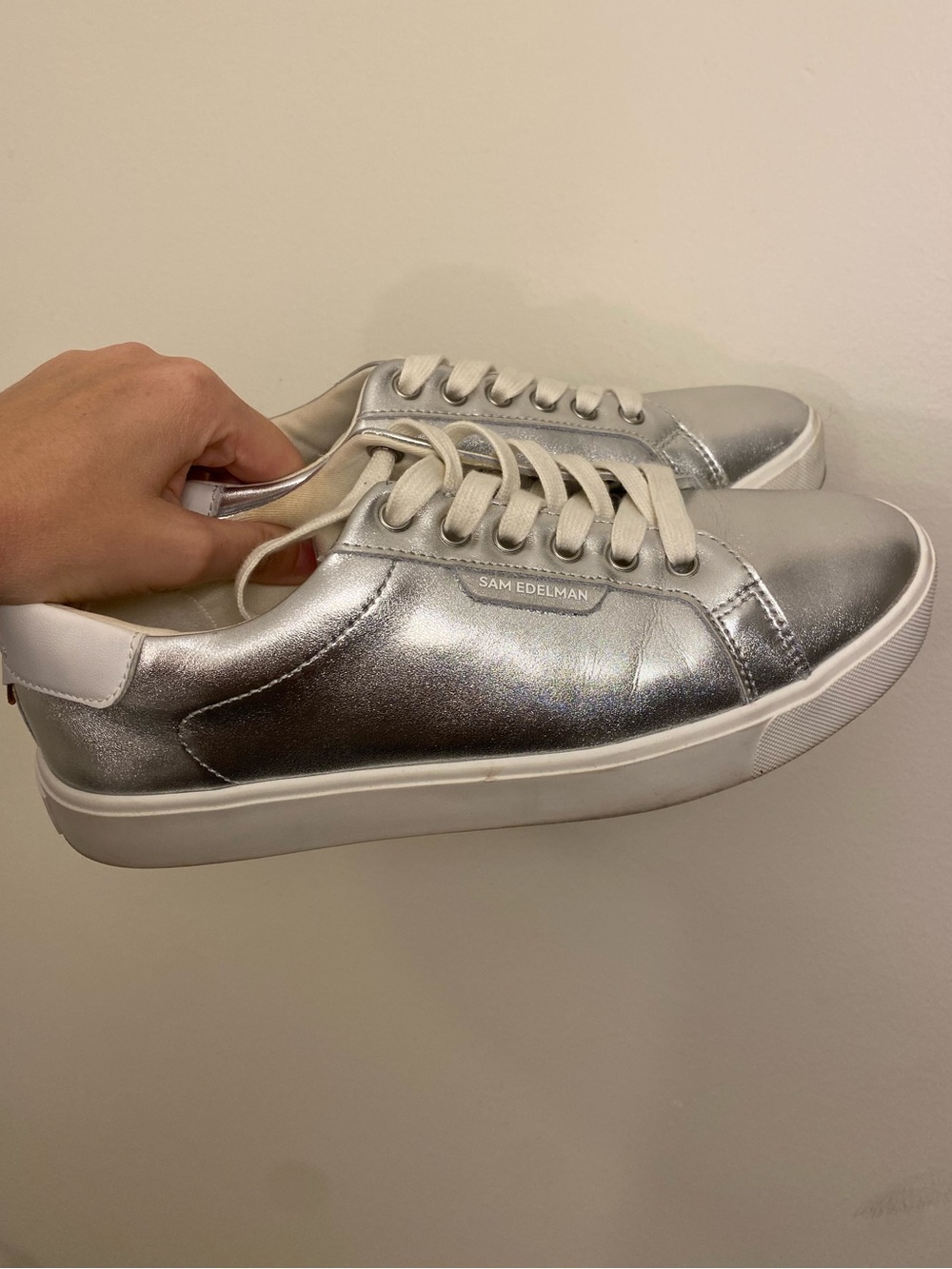 Sam Edelman Ethyl Sneaker in Silver